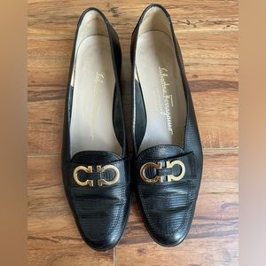 Ferragamo Black Loafers